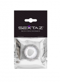 Эластичное эрекционное кольцо с длинными черными «ресничками» - Sextaz - в Подольске купить с доставкой