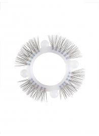 Эластичное кольцо с «ресничками» и 4 шариками - Sextaz - в Подольске купить с доставкой