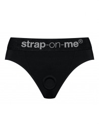 Черные трусики для насадок Heroine Lingerie Harness - size XL - Strap-on-me - купить с доставкой в Подольске