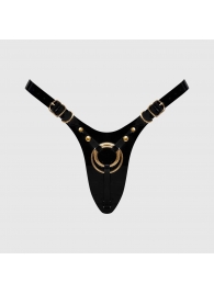 Черный пояс для фиксации насадок Strap-On-Me Leatherette Harness Fabulous - Strap-on-me - купить с доставкой в Подольске