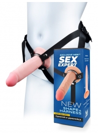 Мужской полый страпон на регулируемых ремнях - 18,5 см. - Sex Expert - купить с доставкой в Подольске