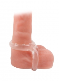 Прозрачное двойное эрекционное кольцо - Sex Expert - в Подольске купить с доставкой