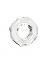 Прозрачное эрекционное кольцо в форме гайки - Sex Expert - в Подольске купить с доставкой