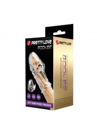 Прозрачная насадка на пенис Booker - 8 см. - Baile - в Подольске купить с доставкой