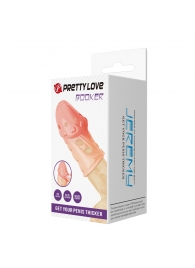 Телесная насадка на пенис Booker - 8 см. - Baile - в Подольске купить с доставкой