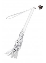 Белая кожаная плеть - 50 см. - Pecado - купить с доставкой в Подольске