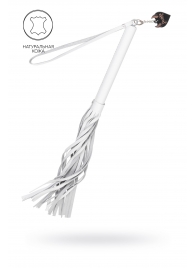 Белая кожаная плеть - 50 см. - Pecado - купить с доставкой в Подольске