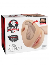 Телесный мастурбатор-вагина Pussy Pounder Squeeze Stroker - Pipedream - в Подольске купить с доставкой