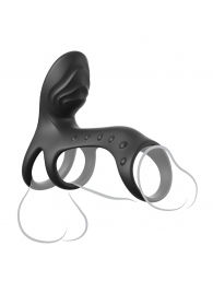 Черная насадка на пенис Ultimate Couples Cage Pro - Pipedream - в Подольске купить с доставкой