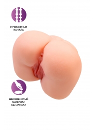 Реалистичный мастурбатор-попка с 2 любовными входами - No Name - в Подольске купить с доставкой