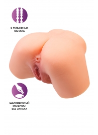 Телесный реалистичный мастурбатор-полуторс с 2 любовными входами - No Name - в Подольске купить с доставкой