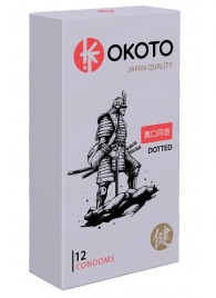 Точечные презервативы OKOTO Dotted - 12 шт. - Sitabella - купить с доставкой в Подольске