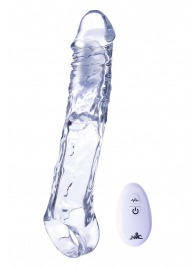 Прозрачная насадка-удлинитель Length Enhancer With Bullet с подхватом - 22,3 см. - NMC - в Подольске купить с доставкой