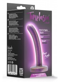 Фиолетовая насадка с гладкой поверхностью Surrender 4.75 Inch Beginner Pegging Dildo - 12 см. - Blush Novelties - купить с доставкой в Подольске