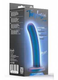 Синяя насадка с гладкой поверхностью Surrender 5.75 Inch Intermediate Pegging Dildo - 14,6 см. - Blush Novelties - купить с доставкой в Подольске
