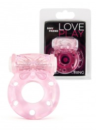 Розовое эрекционное виброкольцо с бабочкой - 1137 - в Подольске купить с доставкой