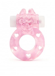 Розовое эрекционное виброкольцо в форме зайчика - 1137 - в Подольске купить с доставкой