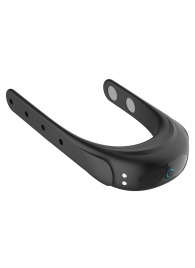 Черное эрекционное виброкольцо на ремешках - Boys of Toys - в Подольске купить с доставкой