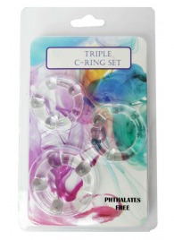 Набор из 3 эрекционных прозрачных колец - Boys of Toys - в Подольске купить с доставкой