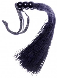 Черная силиконовая плетка - 25,4 см. - Boys of Toys - купить с доставкой в Подольске