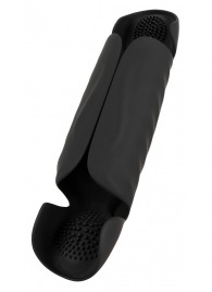 Черный вибромастурбатор с трехточечной стимуляцией Penis Trainer with 3 Point Stimulation - Orion - в Подольске купить с доставкой