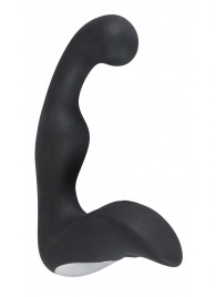 Черный перезаряжаемый стимулятор простаты с вибрацией - 14,6 см. - Orion - в Подольске купить с доставкой