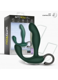 Зеленый вибромассажёр простаты Greeny - 12,8 см. - Intoyou - в Подольске купить с доставкой