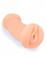 Телесный двусторонний мастурбатор с вибропулей и эрекционными кольцами в комплекте - Sexy Girl - в Подольске купить с доставкой