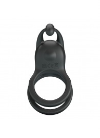 Черное перезаряжаемое виброкольцо Goodwin - Baile - в Подольске купить с доставкой