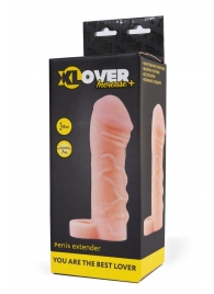 Фаллическая удлиняющая насадка с кольцом для фиксации - 16 см. - ToyFa - в Подольске купить с доставкой