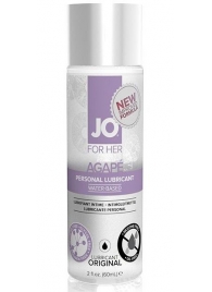 Лубрикант на водной основе для женщин JO AGAPE LUBRICANT ORIGINAL - 60 мл. - System JO - купить с доставкой в Подольске