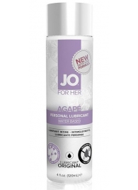 Женский лубрикант на водной основе JO AGAPE LUBRICANT ORIGINAL - 120 мл. - System JO - купить с доставкой в Подольске