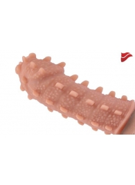 Насадка на фаллос с шипами и продолговатыми бугорками - 14,7 см. - KOKOS - в Подольске купить с доставкой