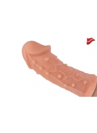 Насадка фаллического вида с венками и шишечками - 14,7 см. - KOKOS - в Подольске купить с доставкой