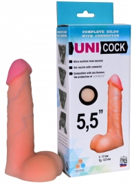 Фаллическая насадка Харнесс UNICOCK 5,5  - 17 см. - LOVETOY (А-Полимер) - купить с доставкой в Подольске