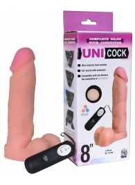 Фаллическая насадка Харнесс UNICOCK 8  с вибрацией - 20 см. - LOVETOY (А-Полимер) - купить с доставкой в Подольске