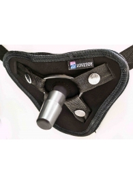 Страпон с 2 насадками и вибрацией UniStrap - 19 и 12 см. - LOVETOY (А-Полимер) - купить с доставкой в Подольске