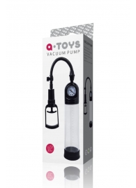 Чёрная вакуумная помпа A-toys с манометром и прозрачной колбой - A-toys - в Подольске купить с доставкой