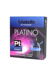 Стимулирующая насадка с усиками и шипиками Platino  Ураган - Sitabella - купить с доставкой в Подольске