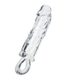 Прозрачная насадка с петлёй для фиксации - 14 см. - ToyFa - в Подольске купить с доставкой