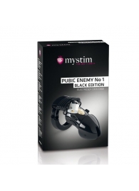Пояс верности с электростимуляцией Mystim Pubic Enemy No1 Black Edition - MyStim - купить с доставкой в Подольске