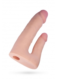 Поясной страпон с насадкой для двойного проникновения - 16 см. - ToyFa - купить с доставкой в Подольске