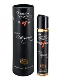 Массажное масло с ароматом шоколада Huile de Massage Gourmande Chocolat - 59 мл. - Plaisir Secret - купить с доставкой в Подольске