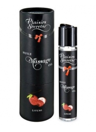 Массажное масло с ароматом личи Huile de Massage Gourmande Litchi - 59 мл. - Plaisir Secret - купить с доставкой в Подольске