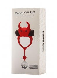 Красное эрекционное кольцо в форме дьяволенка DEVOL COCKRING - Adrien Lastic - в Подольске купить с доставкой