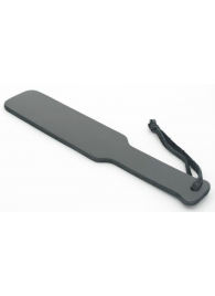 Чёрная кожаная пхопушка - 30,5 см. - БДСМ Арсенал - купить с доставкой в Подольске