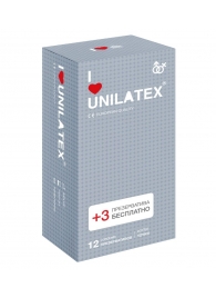 Презервативы с точками Unilatex Dotted - 12 шт. + 3 шт. в подарок - Unilatex - купить с доставкой в Подольске