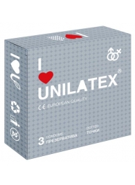 Презервативы с точками Unilatex Dotted - 3 шт. - Unilatex - купить с доставкой в Подольске