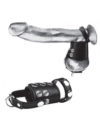 Кольцо на член и мошонку Cock Ring With 2  Ball Stretcher And Optional Weight Ring - BlueLine - в Подольске купить с доставкой