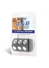 Утяжка на пенис на кнопочках 100% PVC STRAP WITH METAL SNAP - BlueLine - купить с доставкой в Подольске